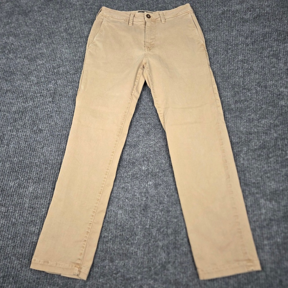 American Eagle Extreme Flex Slim Straight Khaki Pants Tan Mens 28x30 26669
